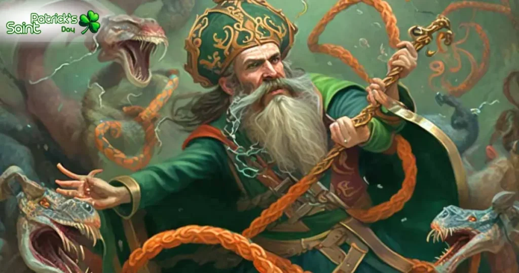 The Legend of St. Patrick Banishing Snakes